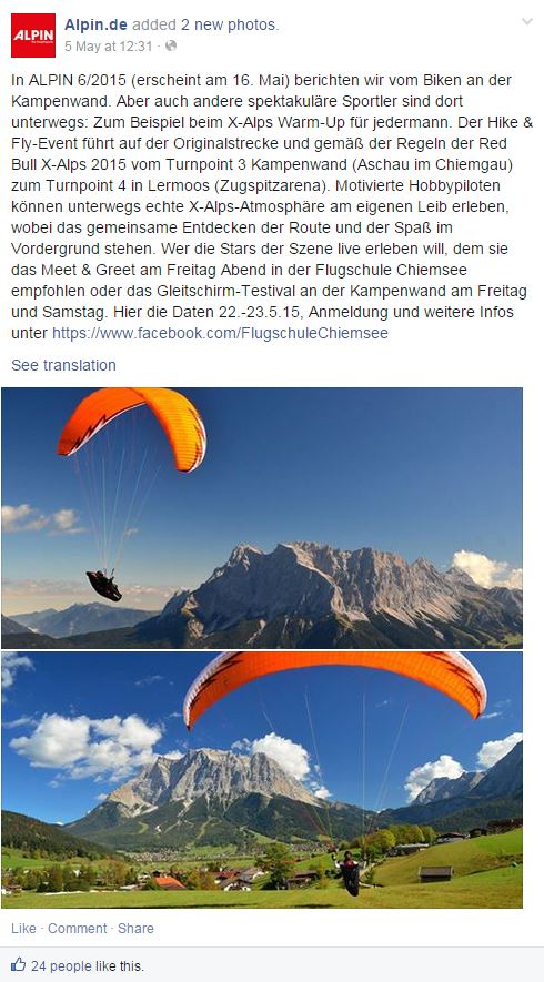 Outdoor - Die Top 10 Magazine auf Facebook in Deutschland