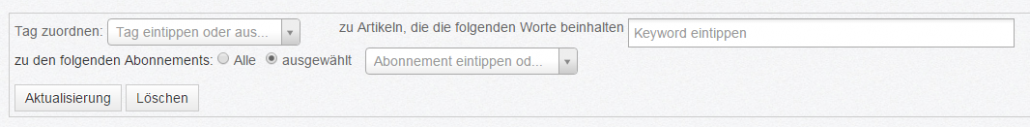 Tag zuordnen